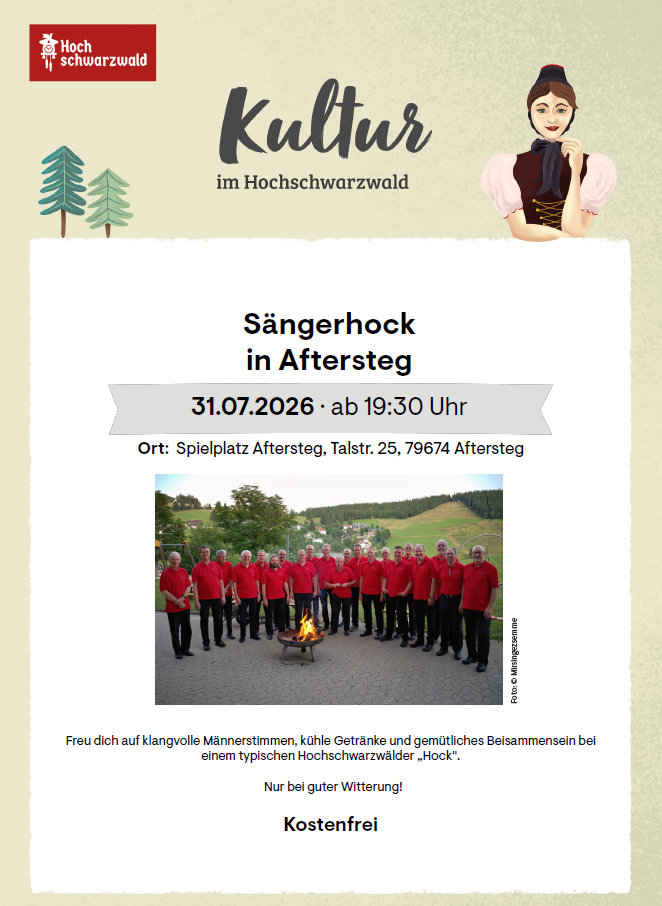Sängerhock in Aftersteg Sängerhock in Aftersteg