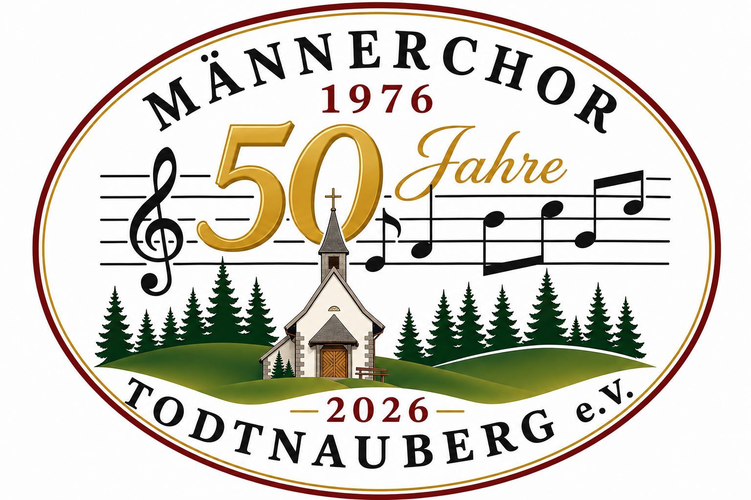 Logo 50 Jahre Männerchor Todtnauberg Logo 50 Jahre Männerchor Todtnauberg